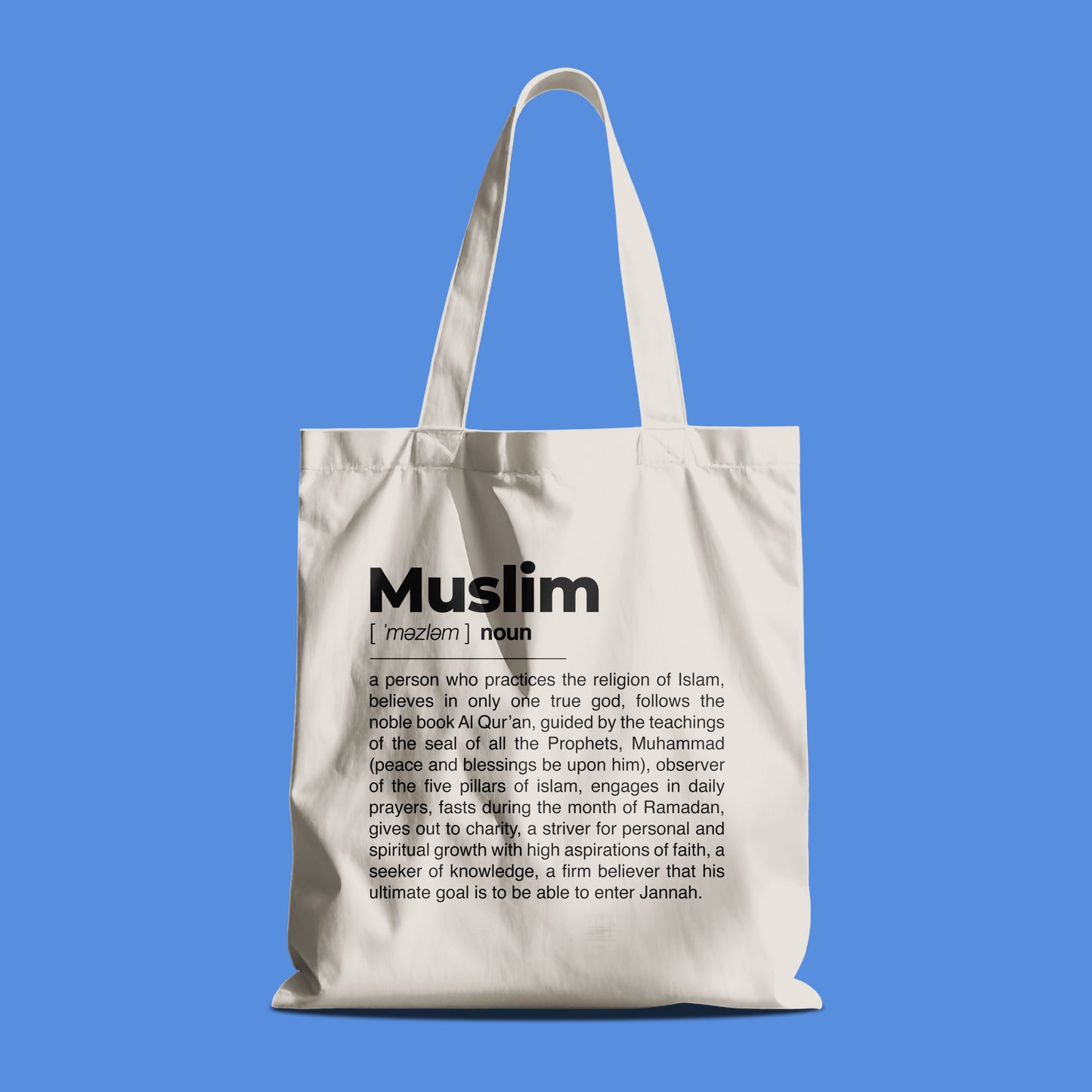 Muslim Definition Tote Bag